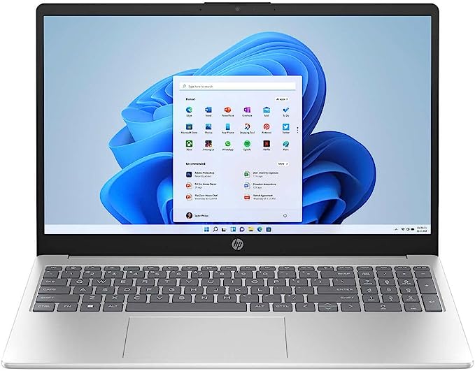 HP 2023 Newest 15.6 inch HD Touchscreen Laptop - AMD Ryzen 5 7520U Processor, 16GB RAM, 1TB SSD, AMD Radeon Graphics, Backlit KB, Windows 11 Home, Silver, Z&O Accessory