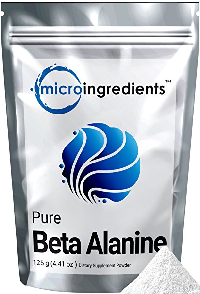 Micro Ingredients Pure Beta Alanine Powder, 125 grams