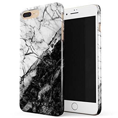 BURGA iPhone 7 Plus Case, Fatal Contradiction Black And White Marble Yin And Yang Thin Design Durable Hard Shell Plastic Protective Case For Apple iPhone 7 Plus