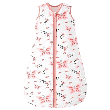 Yoofoss Baby Sleep Sack 0-6 Months, TOG 2.5 Baby Wearable Blanket with 2-Way Zipper, 100% Cotton Fabric Winter Newborn Sleeping Sack, Warm Soft Comfy(Small)