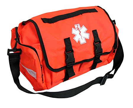 Empty First Responder On Call Trauma Kit Bag W/ Reflectors Orange