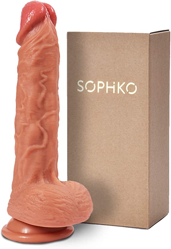 Realistic Dildo,Classic Premium Silicone Lifelike Penis Toys with Strong Suction Cup for Women