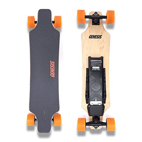 Genesis Hellfire Electric Skateboard - Orange Wheels