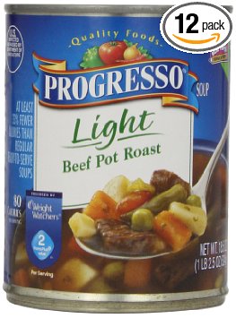 Progresso Light Soup, Beef Pot Roast, 18.5-Ounce Cans (Pack of 12)