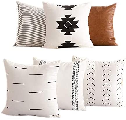 TOOGOO Decorative Pillowcases are Only Suitable for Sofas, Sofas or Bed Sets of 6 Pieces 18 X 18 Inches Modern Quality Design