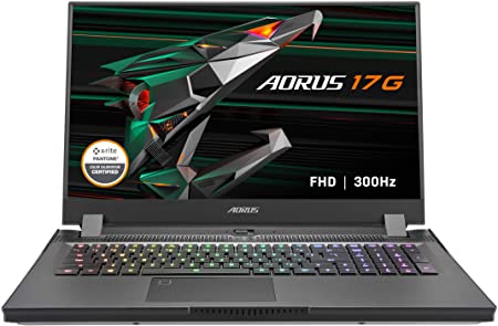 GIGABYTE AORUS 17G XC - 17.3" FHD IPS Anti-Glare 300Hz - Intel Core i7-10870H - NVIDIA GeForce RTX 3070 8GB GDDR6 - 32GB Memory - 512GB SSD - Windows 10 Home - Gaming Laptop (AORUS 17G YC-8US6450SH)