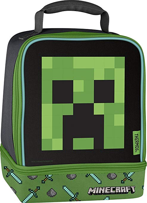 Thermos Licensed Dual Lunch Kit, Minecraft - Creeper