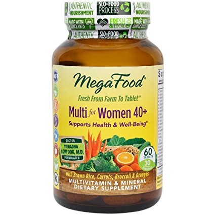 MegaFood - Multi for Women 40 , A Balanced Whole Food Multivitamin, 60 Tablets