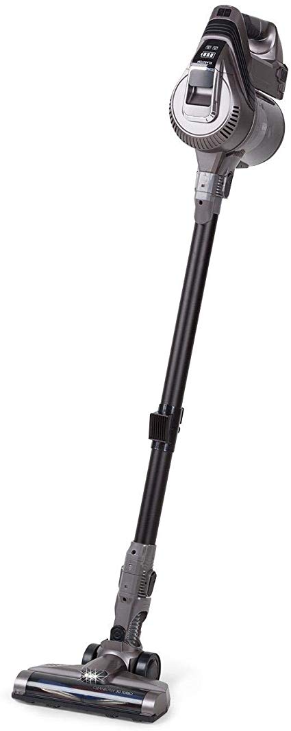 Klarstein Cleanbutler 3G Turbo Cordless Vacuum Cleaner - Cyclone Vacuum Cleaner, Bagless Vacuum Cleaner, Nozzle with LED Light, 0.7 L Capacity, Hypoallergenic, HEPA13, Anthracite-Black