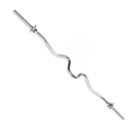 CAP Barbell Standard Super Curl Bar with Threaded Ends