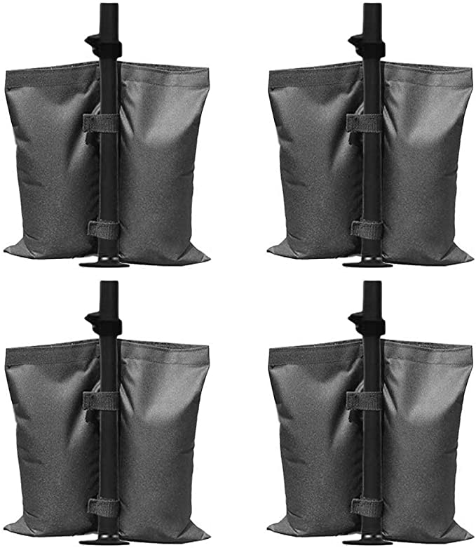 Gazebo Sand Bag, Heavy Duty Double-Stitched Weight Bags, Leg Weights for Pop up Canopy Tent Sun Shades, Umbrella (4 pack)