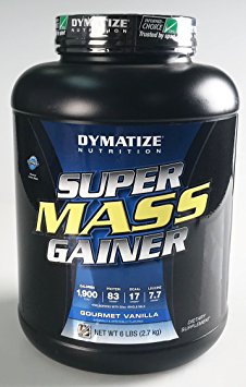 Dymatize Super Mass Gainer, Gourmet Vanilla, 6 lbs