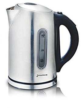 GForce GF-P1056-968 Stainless Steel Electric Kettle With Temperature Controls of 60° 70° 80° 90° Celcius