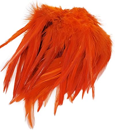 Creative Angler Saddle Hackle for Fly Tying, High-Grade Natural Rooster Feathers, Flies Tying Materials for Fishing