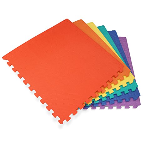 We Sell Mats Premium Foam Interlocking anti-fatigue tiles great for gyms, PX90, Insanity, Pilates, Yoga, aerobics, cardio, trade shows, kids payrooms and more.