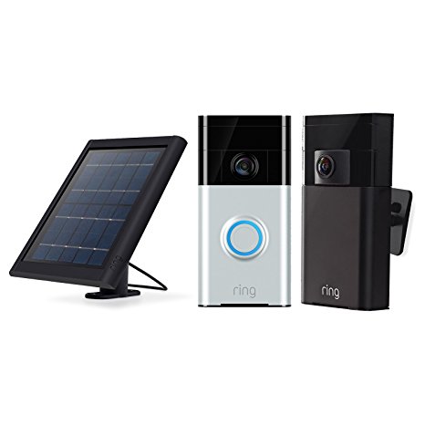 RING Smart Security Kit WiFi Night Vision Motion / solar panel / Ring doorbell