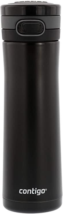 Contigo Glacier Stainless Steel Water Bottle, 20oz | 18 Hours Cold | Matte Black