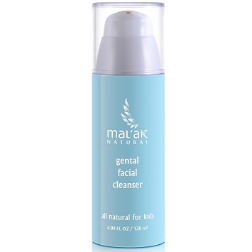 Mal'ak Gentle Daily Refreshing Facial Cleanser for Sensitive, Oily or Dry Skin, 4.08 FL Ounce/120 ml