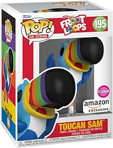 Funko Pop! Ad Icons: Kelloggs Froot Loops - Toucan Sam Flocked, Amazon Exclusive