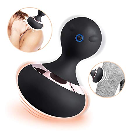 Back Massager Handheld - Acvioo Wand Massager with 10 Magic Vibration Modes, Whisper Quiet, Mini Personal Full Body Massager Cordless Powerful for Neck Shoulder Leg Foot Massage, Sports Recovery