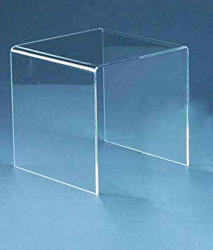 BANBERRY DESIGNS Clear Acrylic Display Risers Premium Quality - 5" Inch High - Pack Of 2 Pieces
