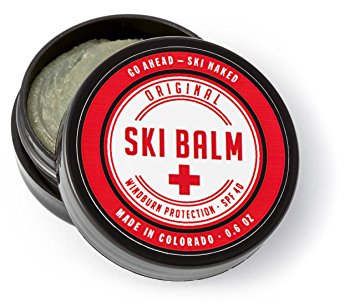 Original Ski Balm - The BEST Natural Windburn and Sunburn Protection for Wintertime Sports (0.6 oz)