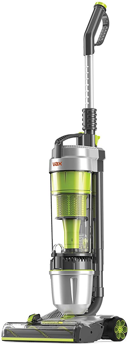 Vax UCCEGEV1 Air Stretch Advance Upright Vacuum Cleaner, 1.5 Liters, Silver/Lime Green