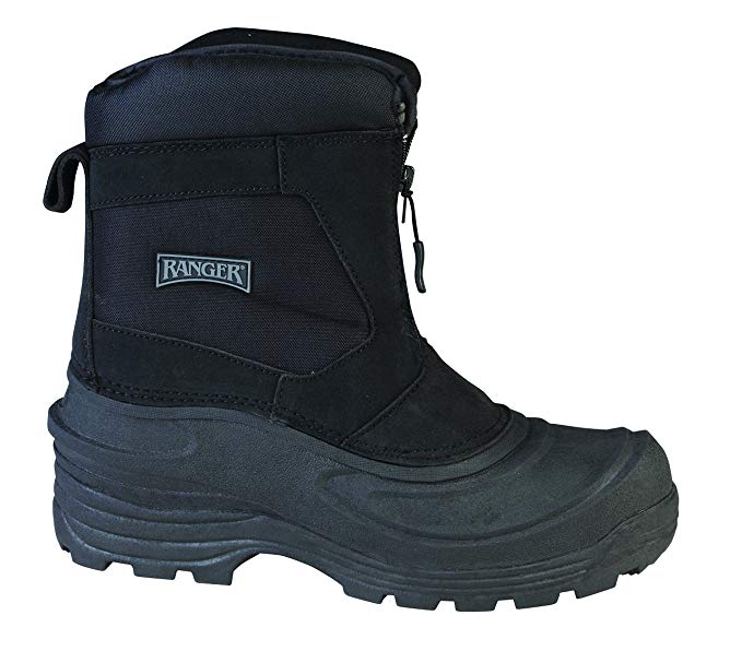 Ranger Flintlock III Men's Leather Thermolite Winter Boots, Black (RP118)
