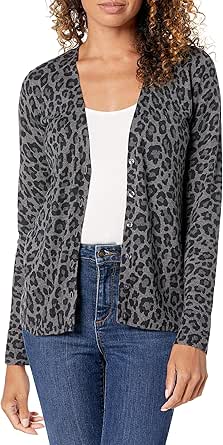 Amazon Essentials Women's Lightweight V-Neck Cardigan Sweater (Available in Plus Size)