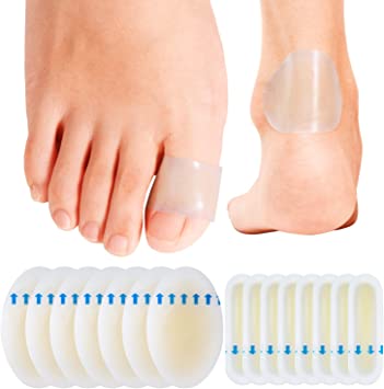 Sumifun Pack of 15 Blister Plaster Protection Adhesive Blister Bandage Cushion with Gel Guard Skin Pads