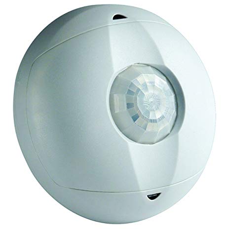 Leviton OSC15-I0W Ceiling Mount Occupancy Sensor, PIR, 360 Degree, 1500 sq. ft. Coverage, Self-Adjusting, White