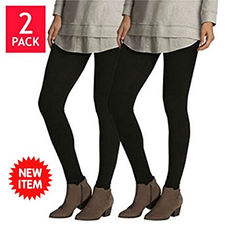 Legging Velvety Super Soft LightWeight By Felina Black 2 Pack New Arrival