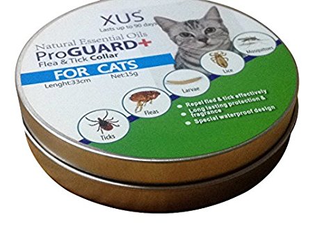 XUS ProGurard  Natural Essential Oils , Best Flea & Tick Collar for Cats