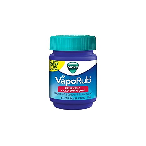 1 x 50ml Vicks Vaporub relief from Headache,Cough,Cold,Flu,Blocked Nose