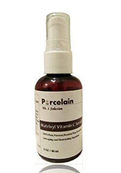 100% Pure Hyaluronic Acid with Matrixyl 3000 Vitamin C & E Smooth Wrinkle Anti Aging Serum 2oz