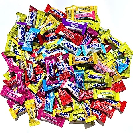 HI-CHEW CANDY-18 Flavor, 2.6lb, 210  Pieces - Fantasy, Tropical, Original, Sweet and Sour, Yogurt, Soda Pop, and Superfruits, 18 Different Japanese Chewing Candy, Taffy Family Pack, Chewy, Over 210  Pieces,Friends, College, Care Package