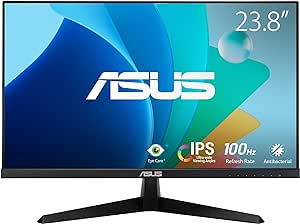 ASUS Eye Care VY249HF - 24 Zoll Full HD Monitor - 100 Hz, 1ms MPRT, AdaptiveSync - IPS Panel, Vesa 100x100, 16:9, 1920x1080, HDMI