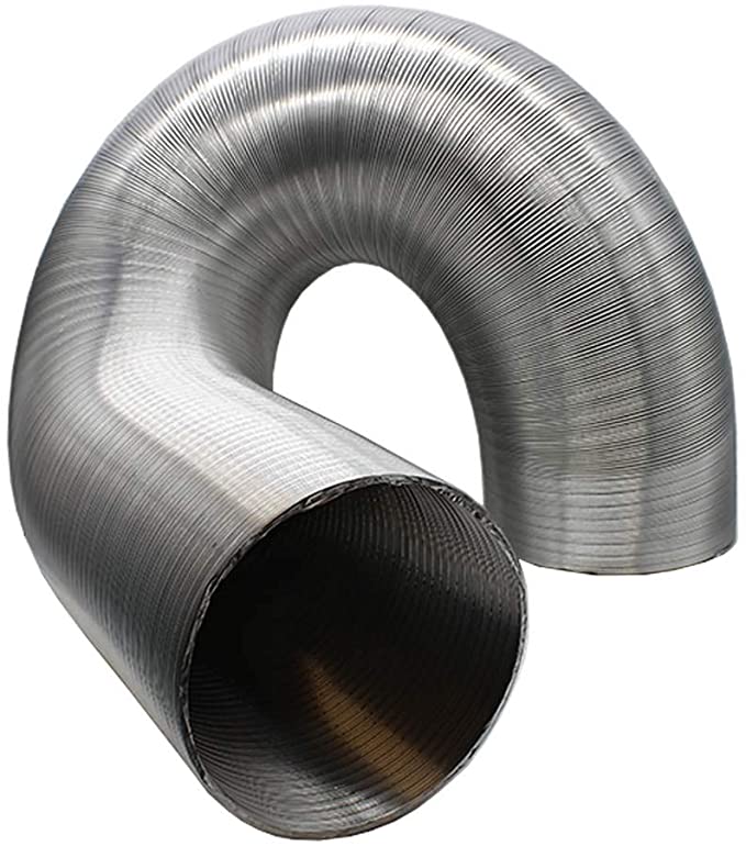 Kair Semi-Rigid Aluminium Hose 127mm Dia - 3 Metre Length Hose for Fans, Cooker Hoods and Ventilation