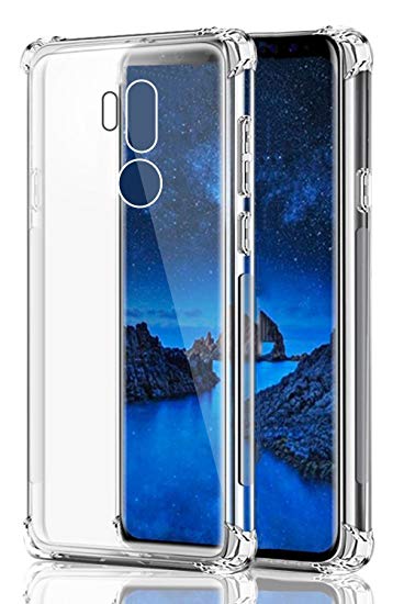 LG G7 ThinQ Case, LG G7 Case, SKTGSLAMY Soft TPU Case Crystal Transparent Slim Anti Slip Case Back Protector Case Cover for LG G7 (Clear)