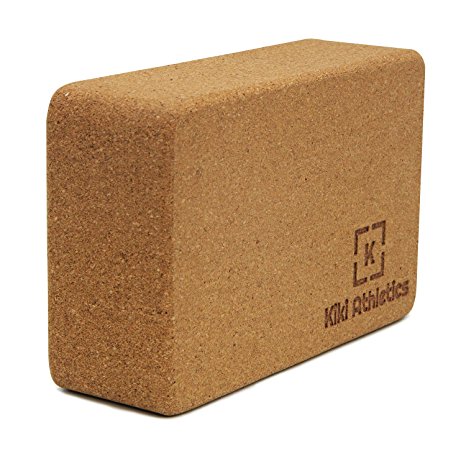 Kiki Pro Natural Cork Yoga Block - Eco Friendly yoga brick supports Yoga poses.