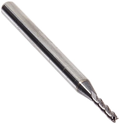 Kodiak Cutting Tools KCT166362 USA Made Solid Carbide End Mill, AlTiN Coated, 4 Flute, 1/16" Diameter, 1/8" Shank, 1/4" Length of Cut, 1-1/2" Overall Length