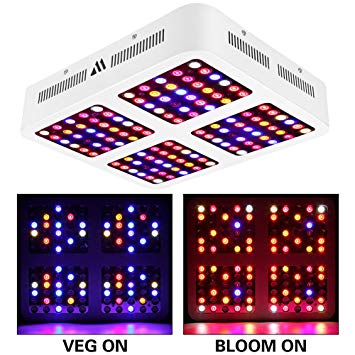 Morsen Reflector 1200W LED Grow Lights Full Spectrum for Indoor Plants with Veg and Bloom Switch
