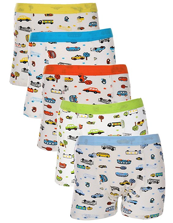 Boboking Boy's Underwear Shorts Boxer Briefs 5 Pack Boxers For Little Boy