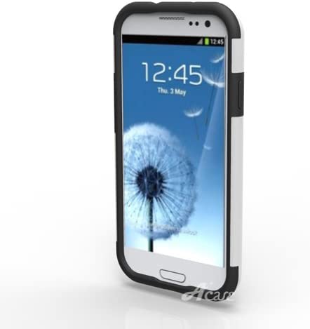 Acase Samsung Galaxy S3 case - Superleggera PRO Dual Layer Protection (White/Black) (Fits AT&T, Sprint, T-Mobile and Verizon)