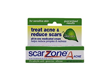 Sudden Change Scar ZoneA Acne Treatment & Scar Diminishing Cream with Green Tea for Sensitive Skin, .5 oz.