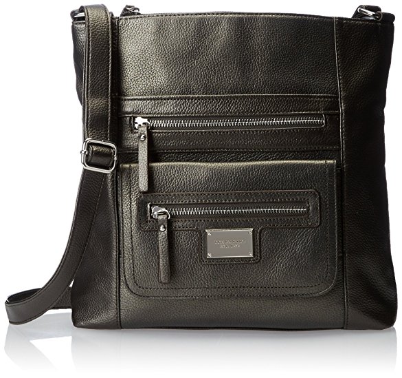 Tignanello Perfect Pockets Large Function Crossbody Messenger Bag, Zinc, One Size