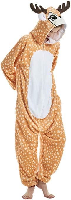XVOVX Adults Children Unicorn Animal Cosplay Costume Pajama Onesie Jumpsuit