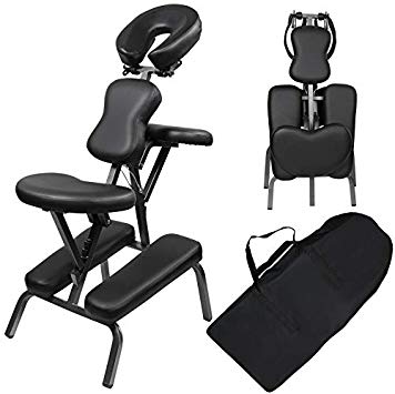 Portable Folding Light Weight Therapy Massage Spa Tattoo Adjustable Chair with Carrying Bag