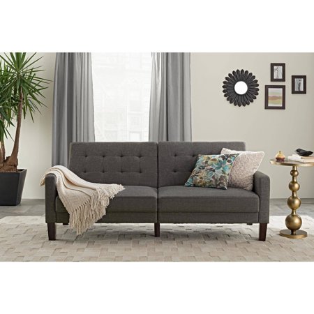 Better Homes & Gardens Porter Fabric Tufted Futon, Multiple Colors