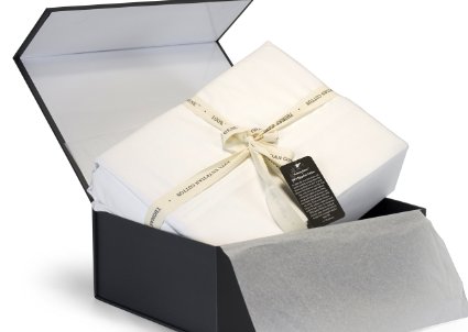 Thomas Gene, 100% Egyptian Cotton - Luxury - 1000 Thread Count - Deep Pocket - Sateen - Sheet Set (Queen, White)